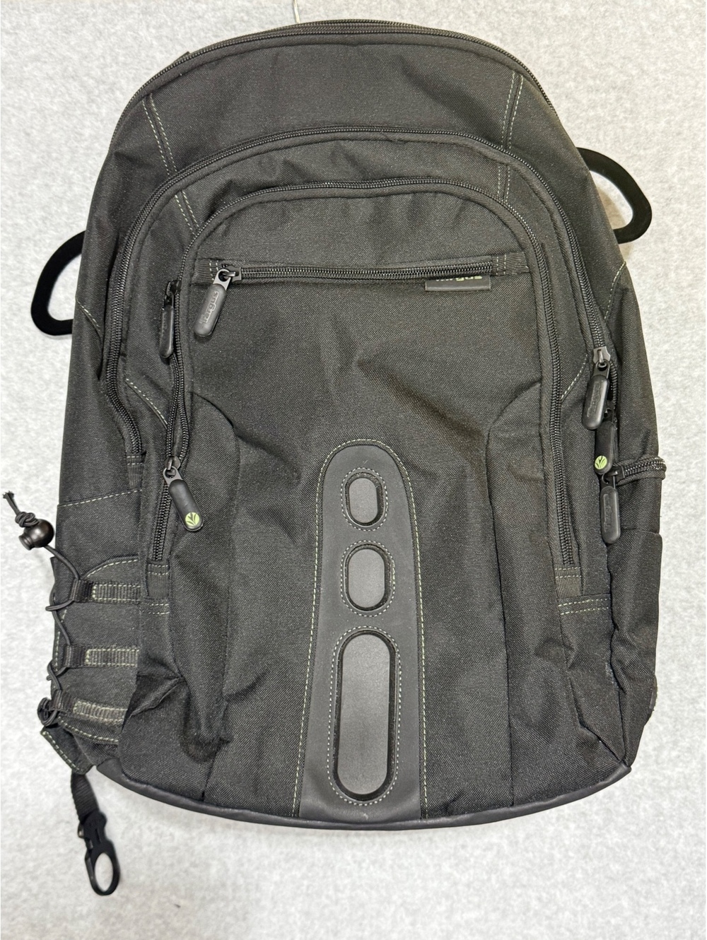Targus Spruce EcoSmart 15.6" Laptop Backpack Black Green TBB013US Travel Bag